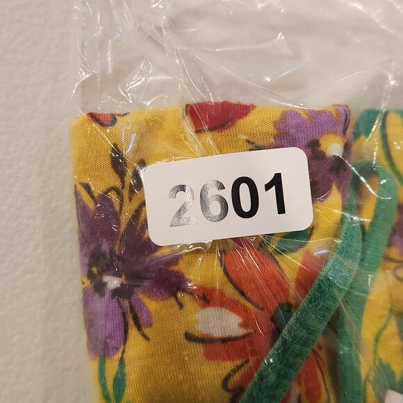 Vintage Wet Seal Yellow Green Floral Empire Waist Mini Dress Size Small Y2K 90s - Picture 8 of 8